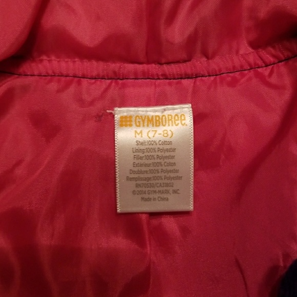 Girls Gymboree quilted purple jacket - Picture 4 of 5